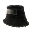 K820HB1X20 Logo Fringe Cotton Hat Black Cotton Women Used