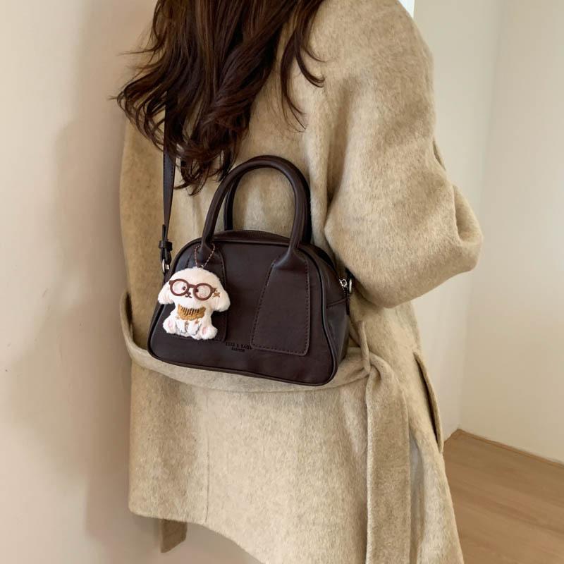 Handbag Bag Women's 2025 New Trendy Autumn and Winter Niche Light Luxury High-end Retro Shoulder Bag Crossbody Small Square Bag