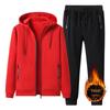 Set de Jachetă și Pantaloni Sport Casual din Catifea pentru Bărbați