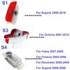 2PCS Car Door Welcome Courtesy Logo Lights Ghost Projector Shadow Lamps for Skoda VRS Fabia Octavia Roomster Superb Accessories fsvr64
