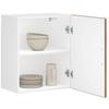 Kitchen Wall Cabinet Porto Rustic Wood Look Particleboard
