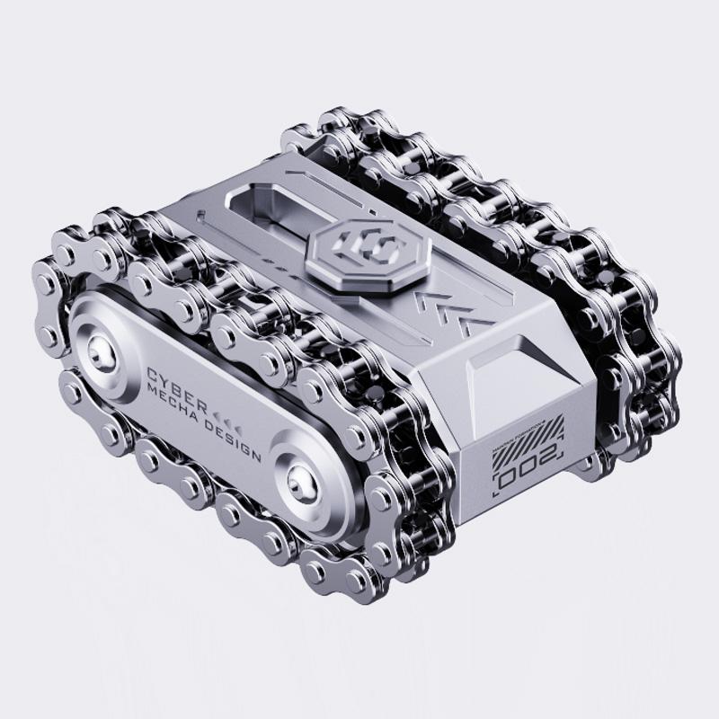 

Fidgeting Spinner Chain Roller Magnetic Push Card 3In1 Tank Edc Tactile Stress Ease Plaything Metal Mechanical Slider Pushing Plate