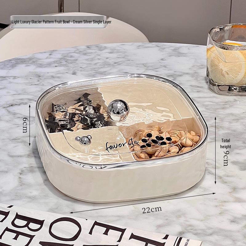 Sealed Compartments Luxury Fruit and Snack Storage Box with Lid