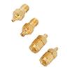 4pcs Nickel plated Brass MMCX to SMA Adapter 50ohm Impedance for Antenna Radio