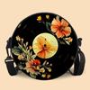 Versatile Retro Print Shoulder Bag: Large-Capacity Crossbody for Casual Street, Shopping, or Travel - Customizable Design