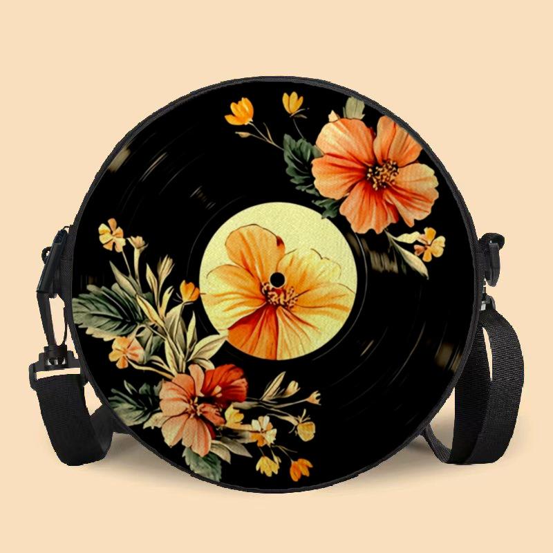 Versatile Retro Print Shoulder Bag: Large-Capacity Crossbody for Casual Street, Shopping, or Travel - Customizable Design