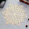 6pcs Hollow Table Mat Heat Resistant Insulation Pad Table Decoration Snowflake Placemat  Restaurant