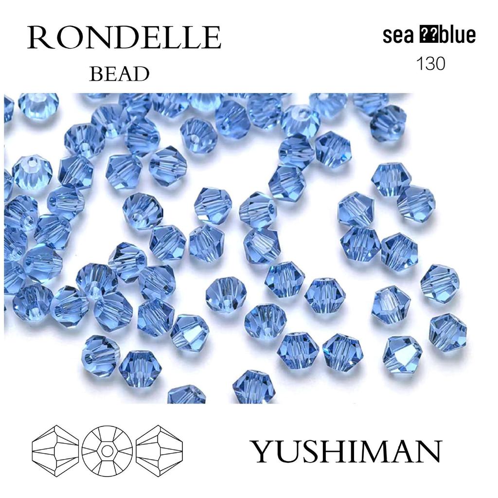 4mm Rhombus Beads - 200 Czech Quality Double Crimp Top Beads for DIY, Shuttle Weaving, and Embroidery
