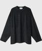 BILLIANT Mohair Over Striped Knit_Charcoal