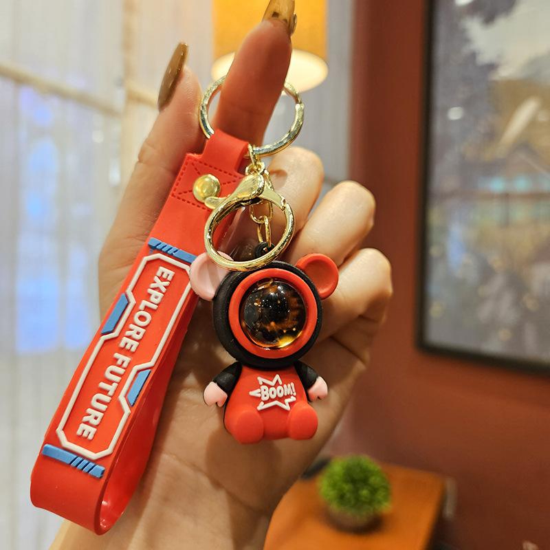 Reise zum Sternenhimmel Hase Astronaut Schlüsselanhänger Kreativer Auto-Schlüsselanhänger Anhänger Paar Geschenk Puppe Taschenanhänger