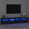 VidaXL Meuble TV avec Lumières LED Centre de Divertissement Rangement Meuble Média Meuble de Salon Salle de Séjour Maison 3152731