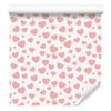 Hearts Wallpaper White and Coral 50x1000