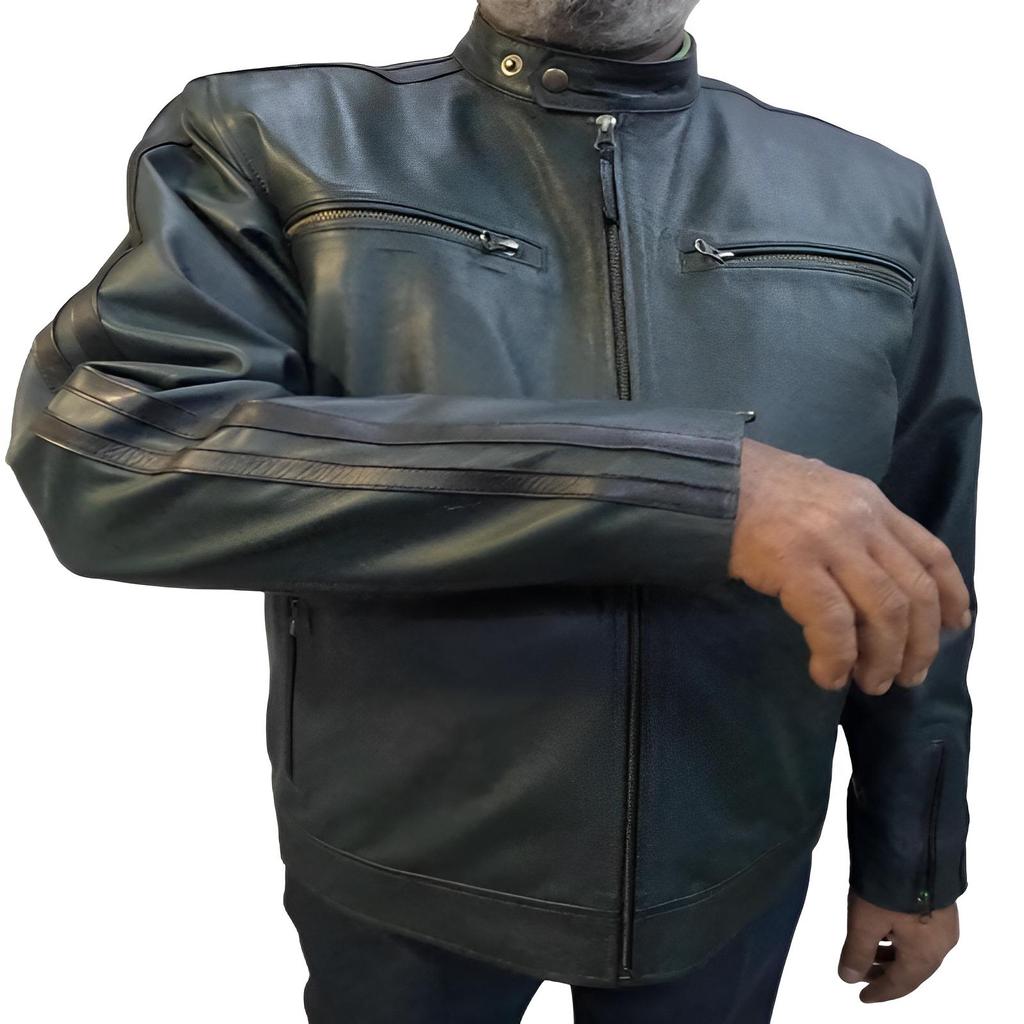 NOORA Men's Real Leather Jacket ST058