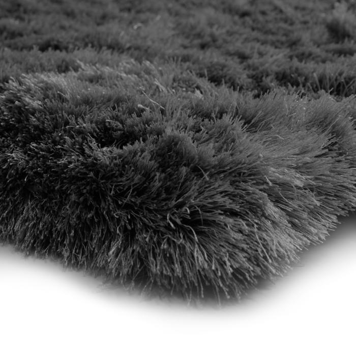 Extra-soft Long Pile Rug Black 60x90