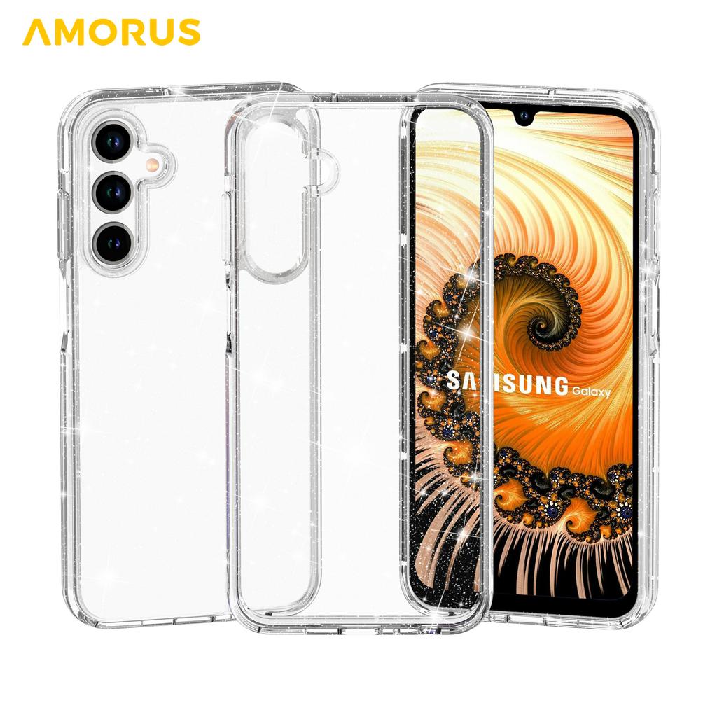 AMORUS For Samsung Galaxy A26 5G/A17 5G Case Soft TPU Hard PC Back Shockproof Phone Cover