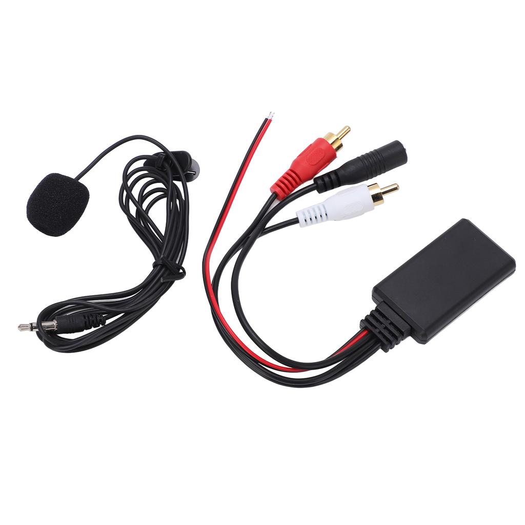 Bluetooth5.0 AUX IN Adapter Wireless Stereo Cable Handsfree Microphone Suitable for Pioneer with 2RCA Audio Port