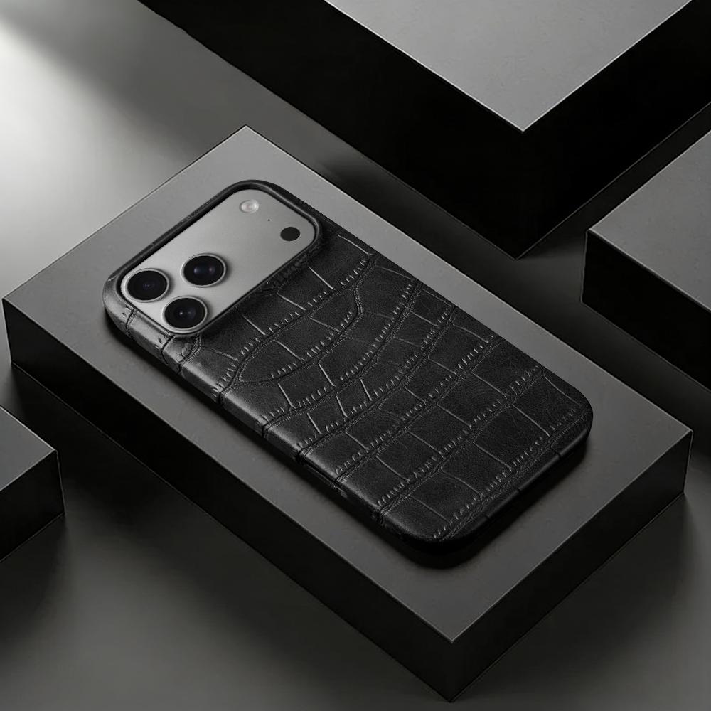 Premium Crocodile Leather Case For Iphone 17 Pro Max 16 14 15 Plus 16e 13 12 Mini 11 7 8 XR X XS Max Air Phone Case Back Cover