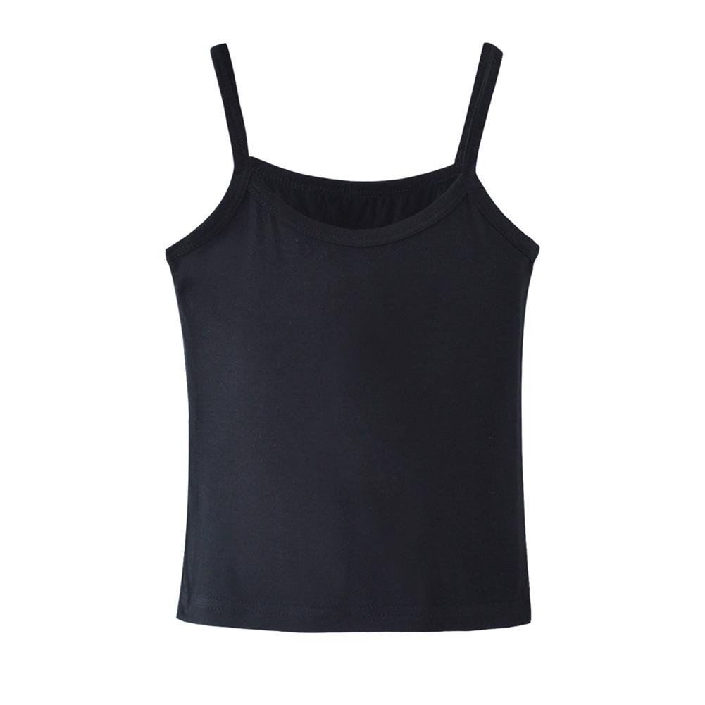 Kids Girls Solid Color Camisole Sleeveless Top
