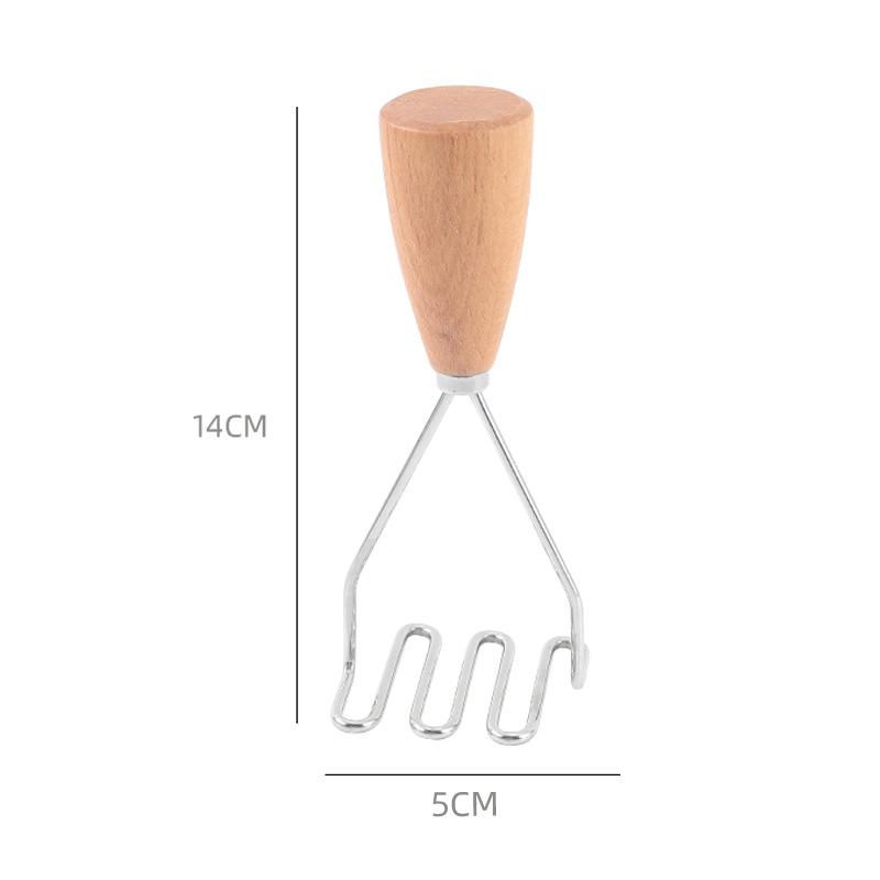 Inicio Triturador de patatas de acero inoxidable Triturador manual de alimentos Prensador de ajo suave Prensador de calabaza Utensilios de cocina Utensilios para el hogar