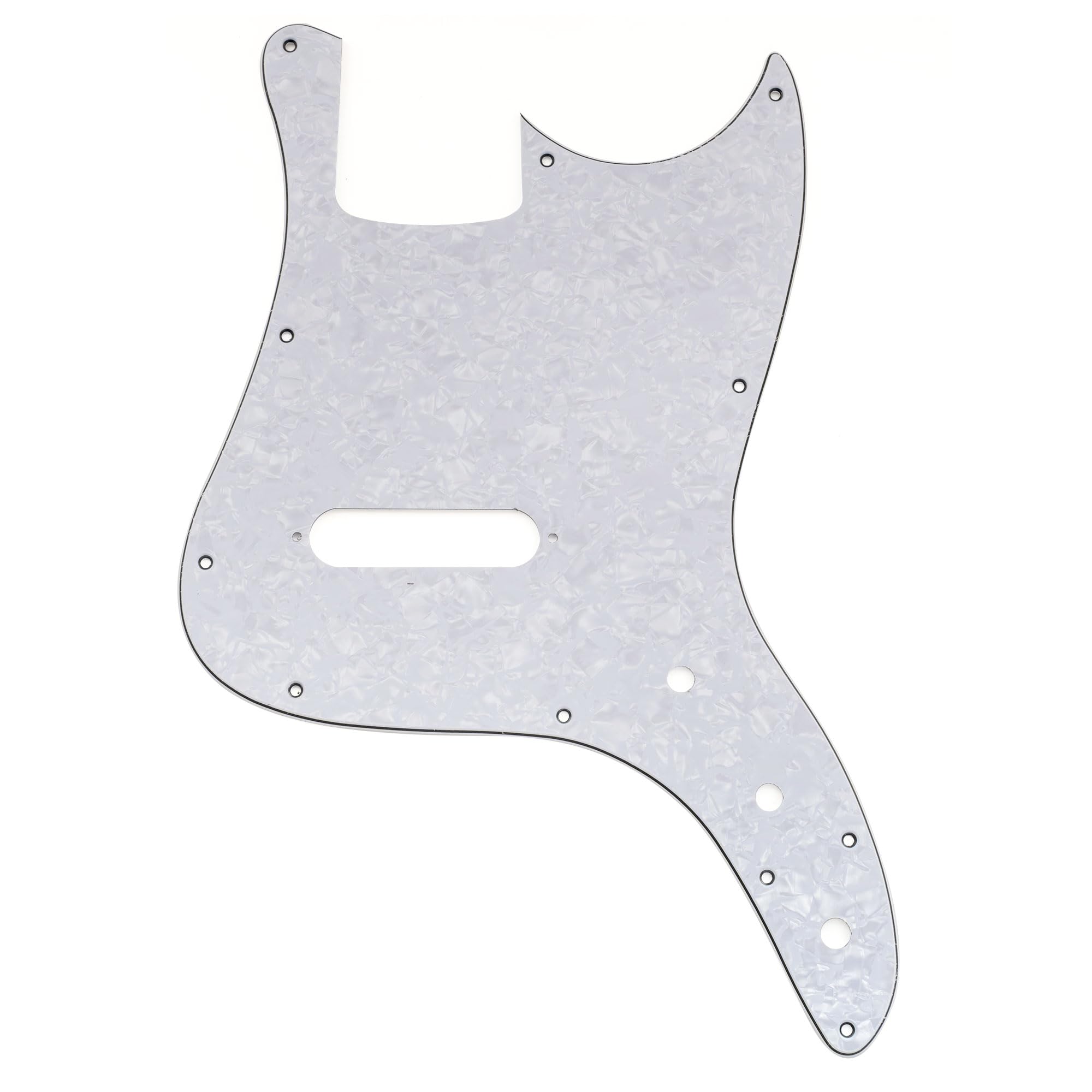 

Musiclily Pro 11-Hole Bass Pickguards (4-Pack) for Squier Sonic Bronco Bass Electric Bass, White Pearl