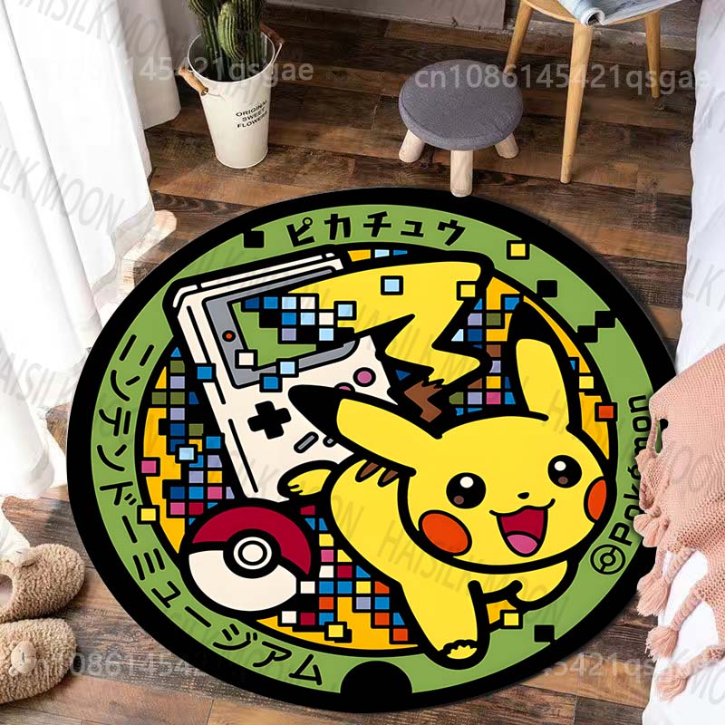 Multiple Styles Japan Cute Doraemon Print Round Rugs for Living Room Bedroom Floor Mats Kids Room Household Carpet Home Decor
