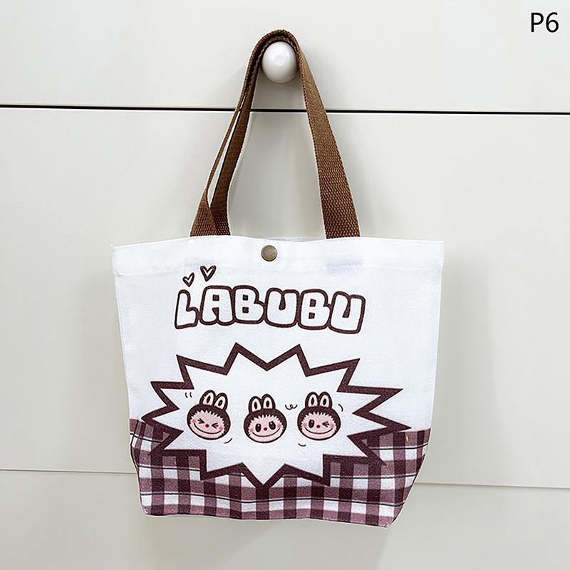 תיק קנבס לאבובו כותנה חמוד מצויר מצחיק תיק טוטה קניות פאוץ' סטודנט נוסע רב-תכליתי פשוט תיקי נשים מתנה