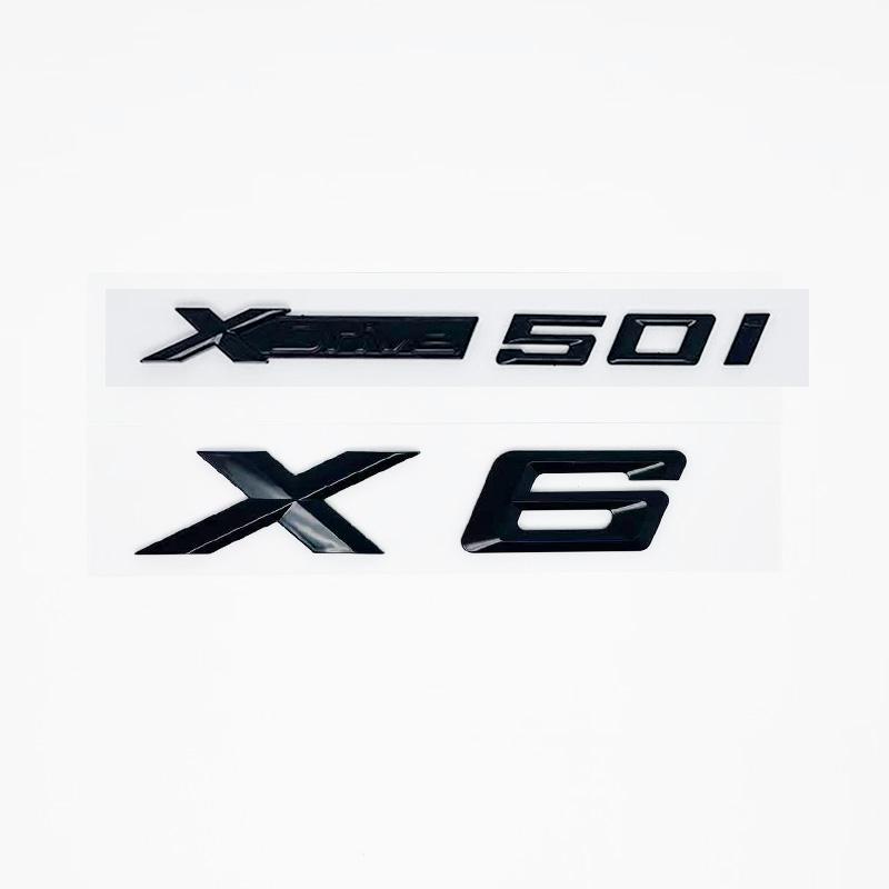 New Letters XDrive30d Trunk Emblem Badge For BMW X6 E71 F16 E72 G06 Stickers Lettering Accessories