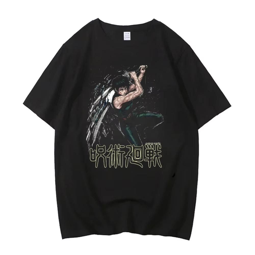 2026 Jujutsu Kaisen Summer T Shirt Anime Zenin Maki Printing Cotton Tshirt Unisex and Women Harajuku Fashion Loose