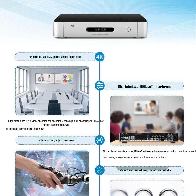 ZTE ZXV10 XT702UX-E HD Video Conferencing Terminal (CN version)