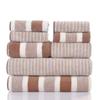 8-Piece Coral Fleece Towel Set: Soft, Absorbent Bath & Face Towels, Double-Sided, Thickened for Adults