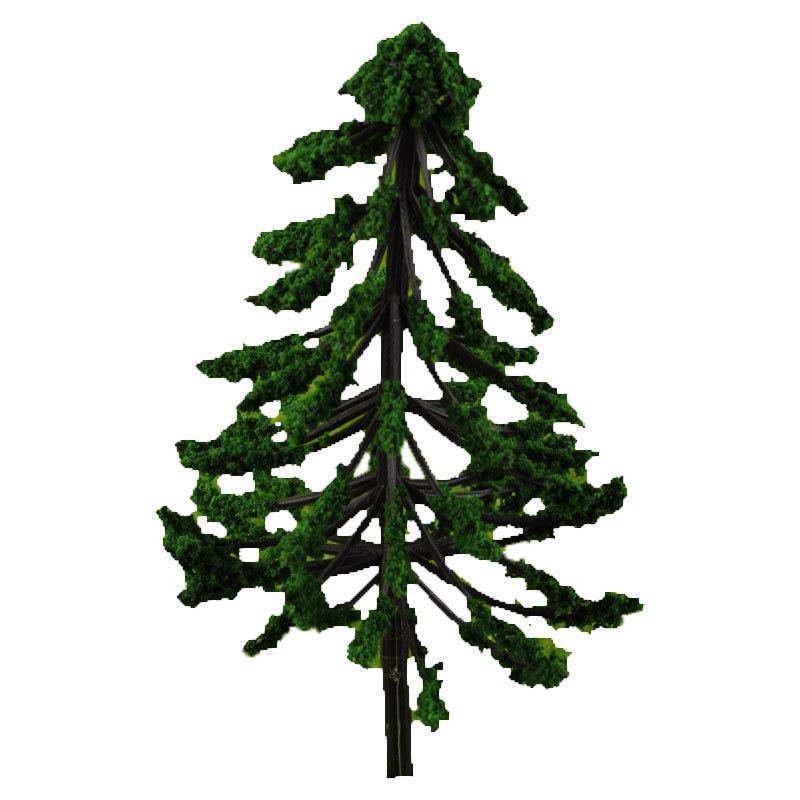 Handmade Plastic Cedar Trees for DIY Micro-Landscapes and Sand Table Models