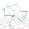 Blue Knitting Umbrella Winder   Craft Woolen Yarn Wve Device