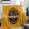 Coperta in Flanella Stampata FC Shakhtar Donetsk, morbida coperta per camera da letto divano, lavabile, merchandising per tifosi di calcio, ottimo regalo.