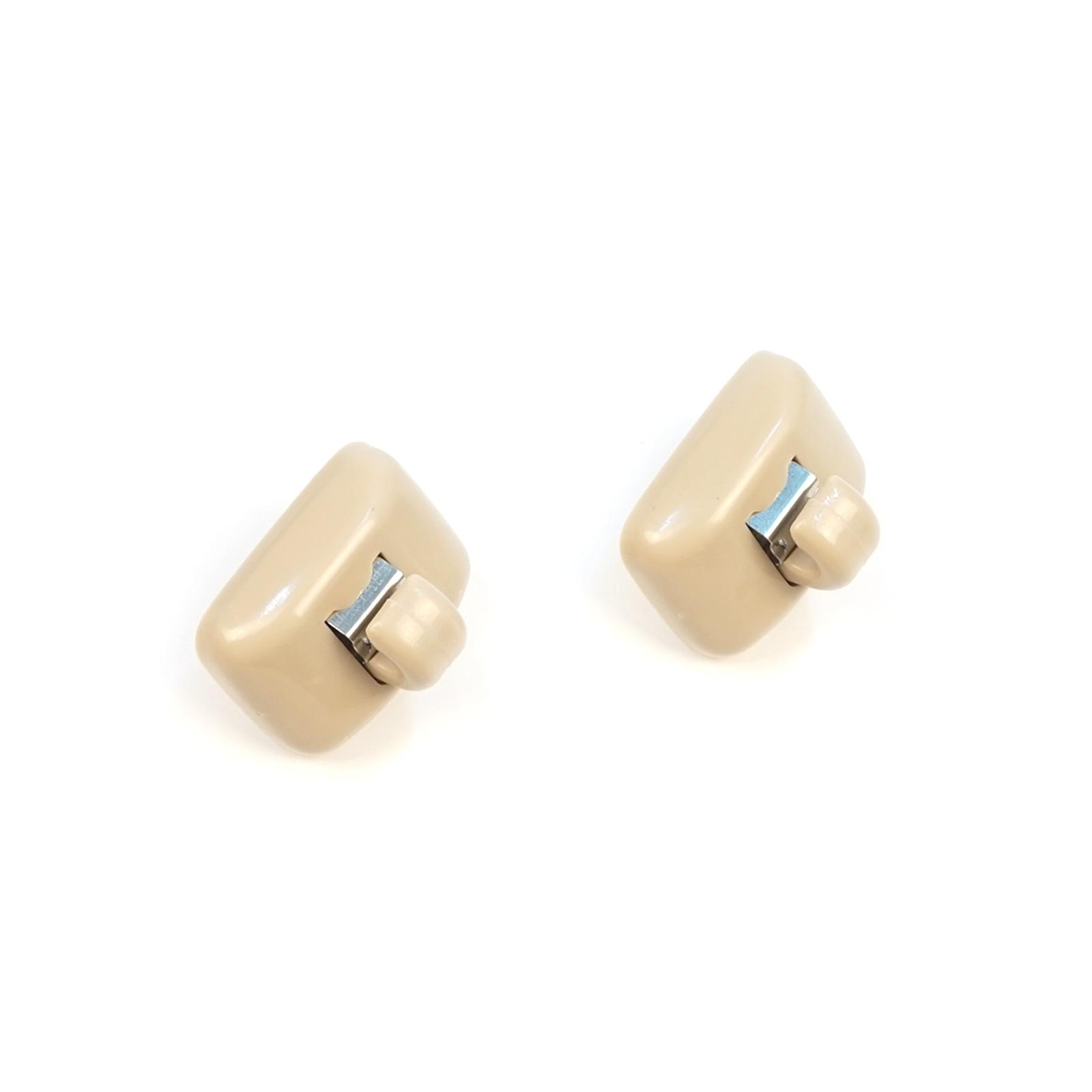 

EDP1657-1 2 Pieces Sun Visor Shade Holder Hook Clips Beige Color for A1 A3 A4 B7 B8 B9 A5 A6 C6 Q2 Q3 Q5 TT Seat Exeo