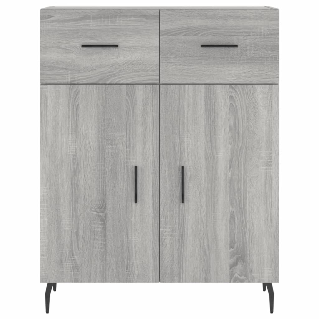 Highboard Gray Sonoma 69.5 x 34 x 180 cm Particleboard