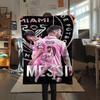 1PC Lionel Messi Patterned Flannel Blanket Suitable For All Seasons for Home Decor Warmth and Comfort Gifts Holiday Present