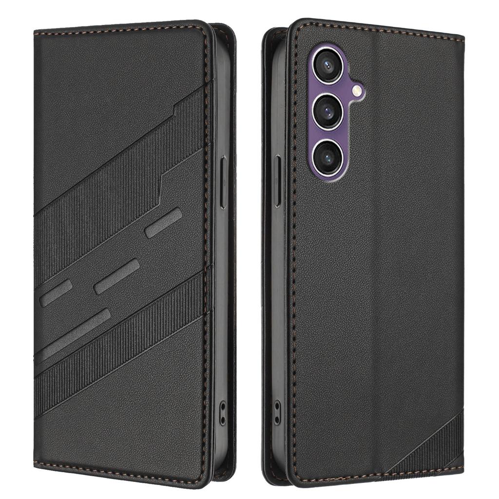 For Samsung Galaxy S23 FE Phone Cases Punk Style Imprinted Wallet Stand Leather Cover