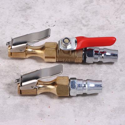 Chuck Quick Inflation Hose Nozzle Car Tire Inflator Nozzle Lock On Tire Inflator With Valve Air Compressor Adapter For Car Suv