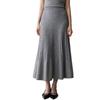2025 Autumn/Winter Women's High-Waisted Knitted Cashmere A-Line Skirt with Slimming Flared Pleats
