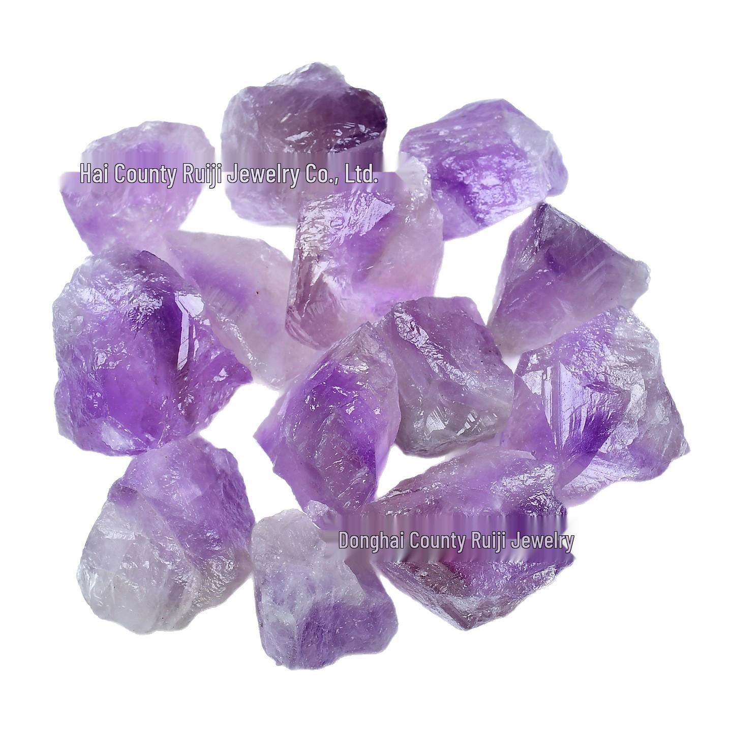 Raw Light Purple Amethyst Gravel Ornament: Decalcifying Crystal Diffuser Stone for Landscaping and Mineral Displays 2-3cm 100g