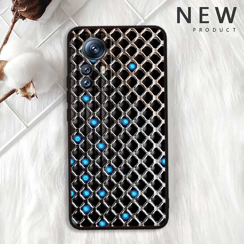 Creative metal style pattern For Xiaomi Mi 15 14 13 13T 12 12T 12S 11 11i 11T Pro Ultra Lite 5G Black Soft Phone Case
