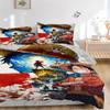 One Piece Bedding 3 Piece Set HD Print Duvet Cover Pillowcases for Teens Adult Bedroom Decoration Christmas Gift C315