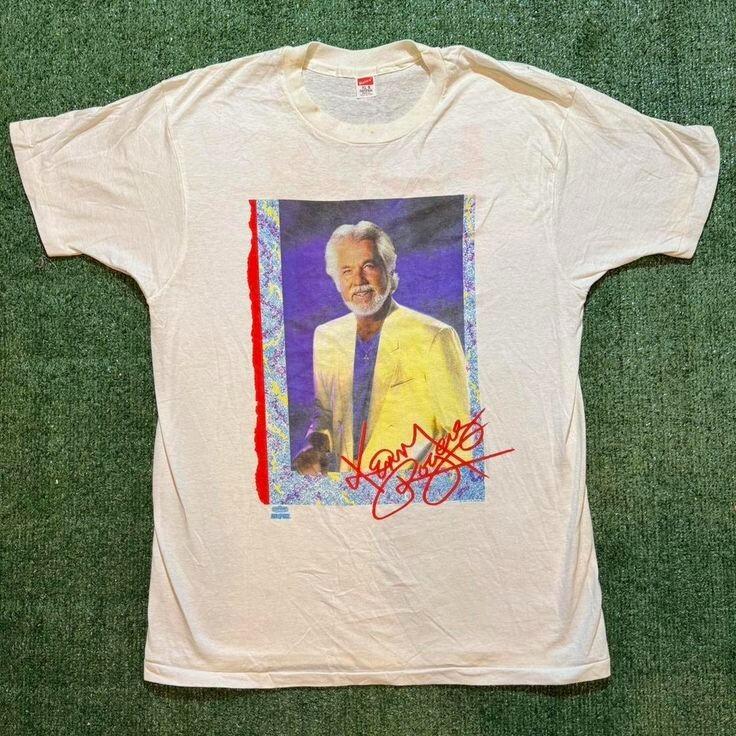 Vintage Kenny Rogers T-shirt Gift Unisex Adult S to 5XL IM0436 Unisex T-Shirt XXL