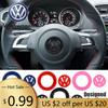 Für VOLKSWAGEN VW ABS Auto Lenkrad Zierring Dekoration Abdeckung Aufkleber Für Volkswagen Vw Tiguan Jetta Mk6 Scirocco Polo 6R