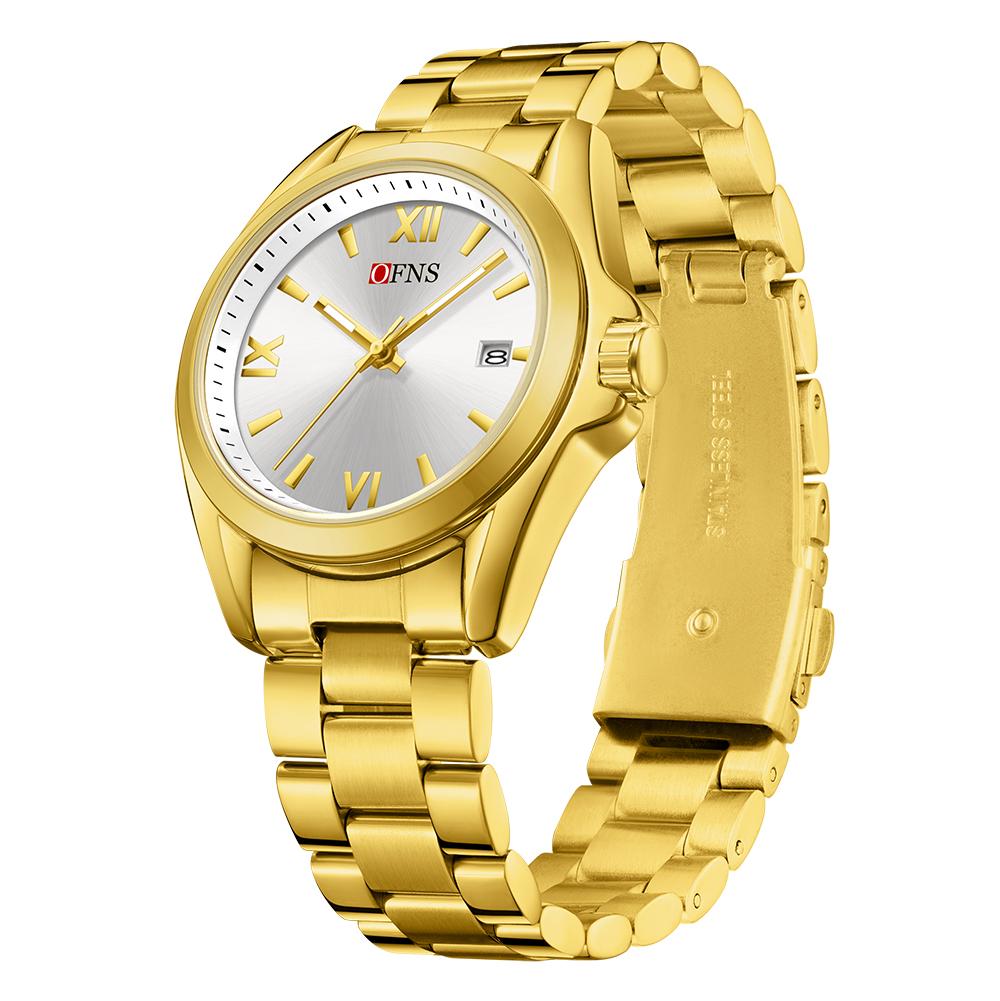 

Luxury Womens Watches Date Waterproof Quartz Ladies Watch Stylish Stainless Steel Wristwatches Colorful Dial