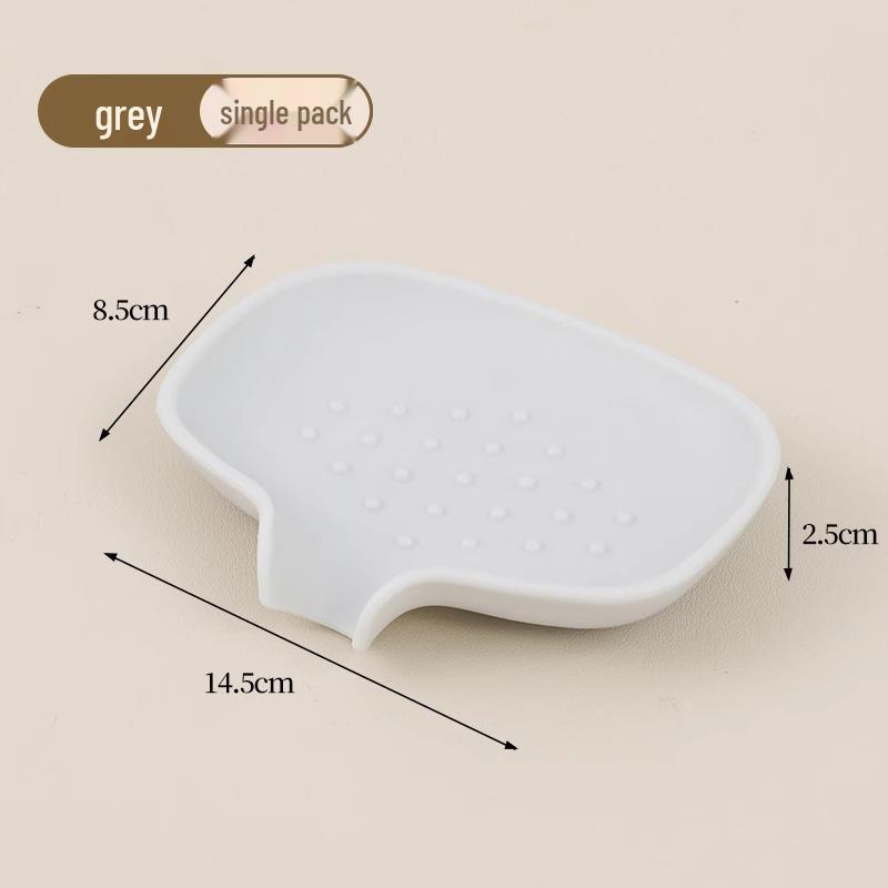 

Силиконовая мыльница без сверления с дренажем для хранения в ванной и на кухне