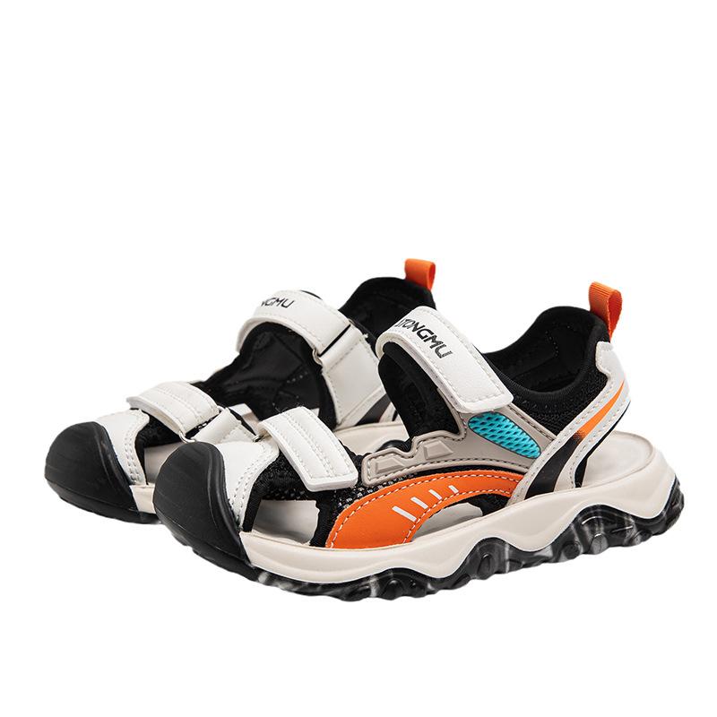 

Модные универсальные спортивные сандалии на липучке для мальчиков и девочек 32 yards inner length 20.1CM