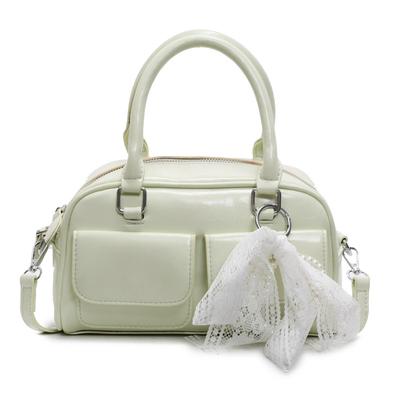 Vintage  New Bag Women's Trend Bowling Bag Niche Shoulder Portable Underarm Bag