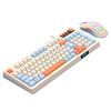 Backlight Keyboard Mouse Set 98 Key Layout Wired Keyboard New RAIKU T98 Keyboard  Office