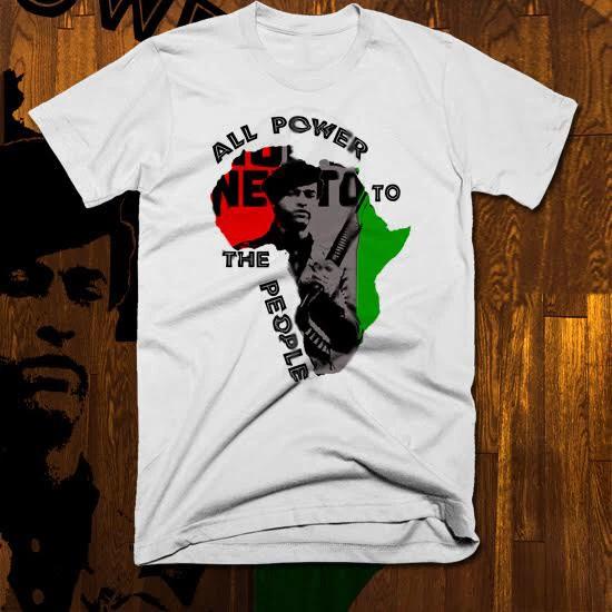 

Huey P Newton Panther Party T-Shirt African Civil Rights Activist, Africa M